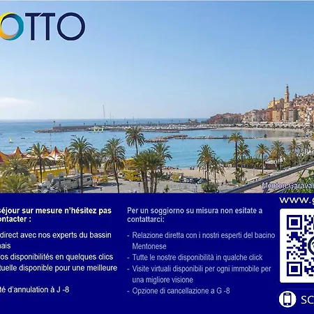 Au Dernier Etage Avec Terrasse, Parking Prive, Clim, Et Wifi - Centre Et A Proximite - Fr-1-196-234 Ментона